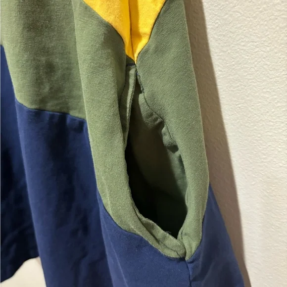 Hanna Andersson Rainbow Stripe Colorblock Pocket Swing Dress Girls Size 10 - Picture 5 of 5